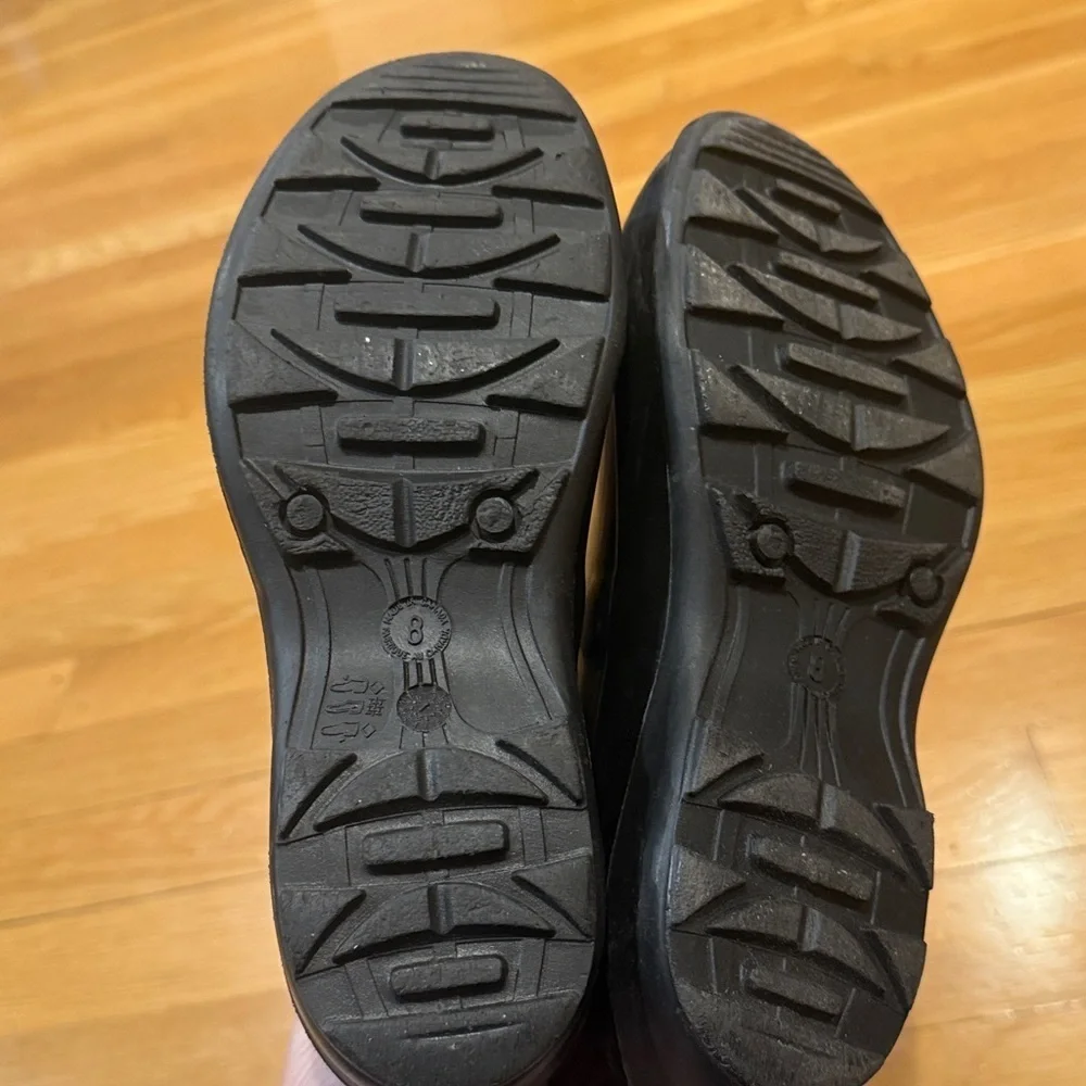 Kamik women’s black rain boots size 8 .